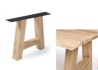 Untergestell für Eichen-Tischplatten, Eiche "A"