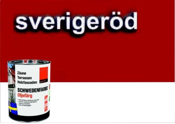 SCHWEDENROT / Schwedenfarbe Öljefärg / Holzdeckfarbe