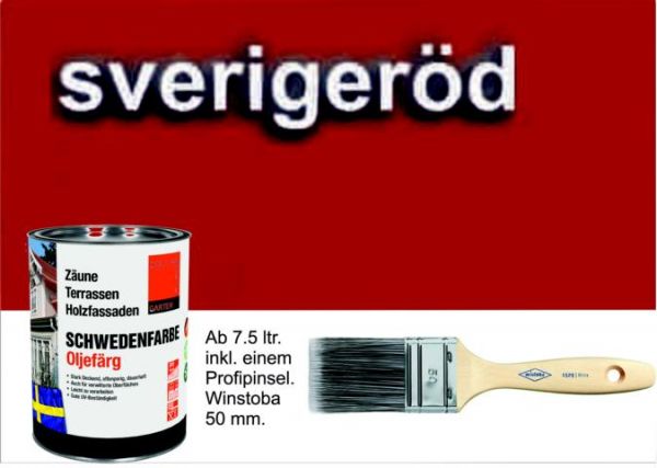 SCHWEDENROT / Schwedenfarbe Öljefärg / Holzdeckfarbe
