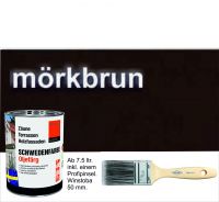 DUNKELBRAUN / Schwedenfarbe Öljefärg / Holzdeckfarbe