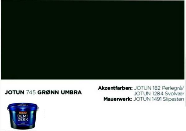 GRØN UMBRA | Jotun DEMIDEKK Ultimate Täckfärg | Holzfarbe