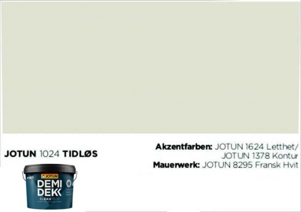TIDLØS | Jotun DEMIDEKK Cleantech | Holzfarbe