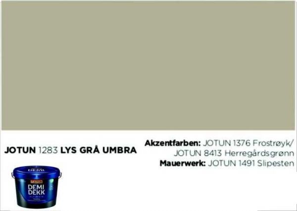 LYS GRÄ UMBRA | Jotun DEMIDEKK Ultimate Täckfärg | Holzfarbe