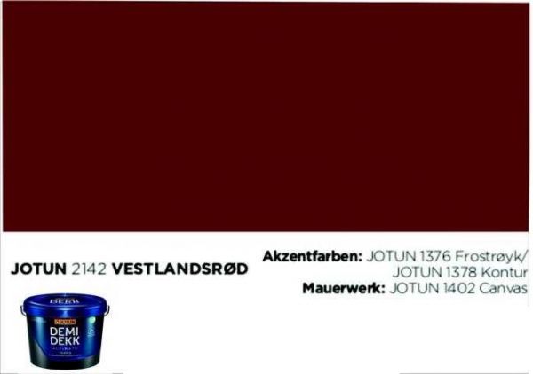 VESTLANDSRØD | Jotun DEMIDEKK Ultimate Täckfärg | Holzfarbe