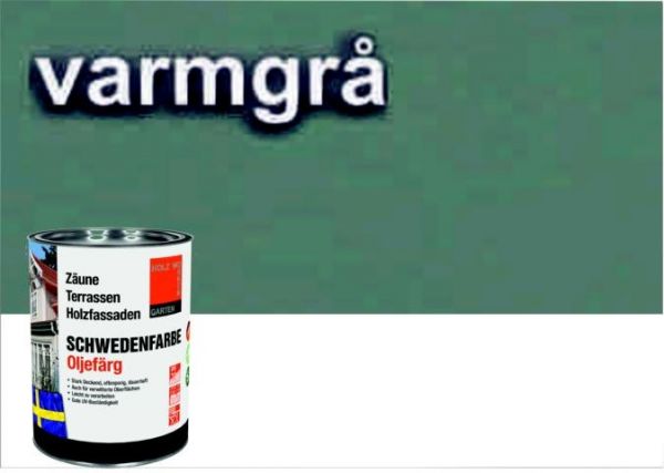 WARMGRAU-OLIVGRAU / Schwedenfarbe Öljefärg / Holzdeckfarbe