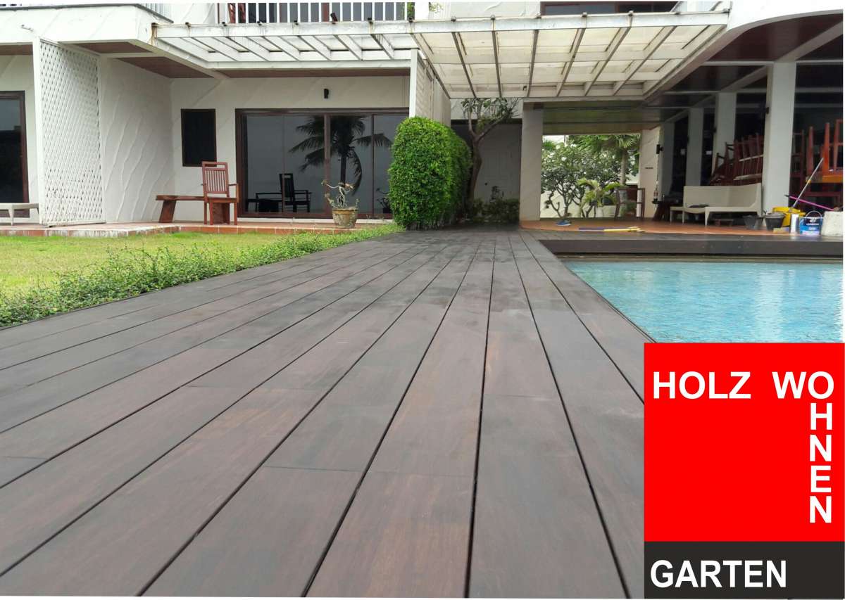 Bambus Terrassendielen, 20x137 mm, geölt, thermisch behandelt Holz