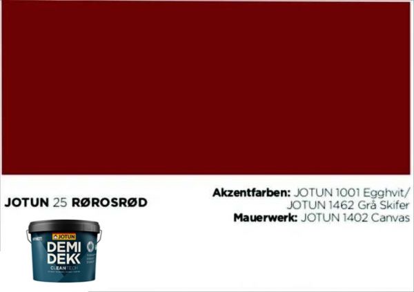 RØROSRØD | Jotun DEMIDEKK Cleantech | Holzfarbe