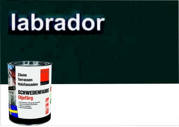 LABRADOR / Schwedenfarbe Öljefärg / Holzdeckfarbe