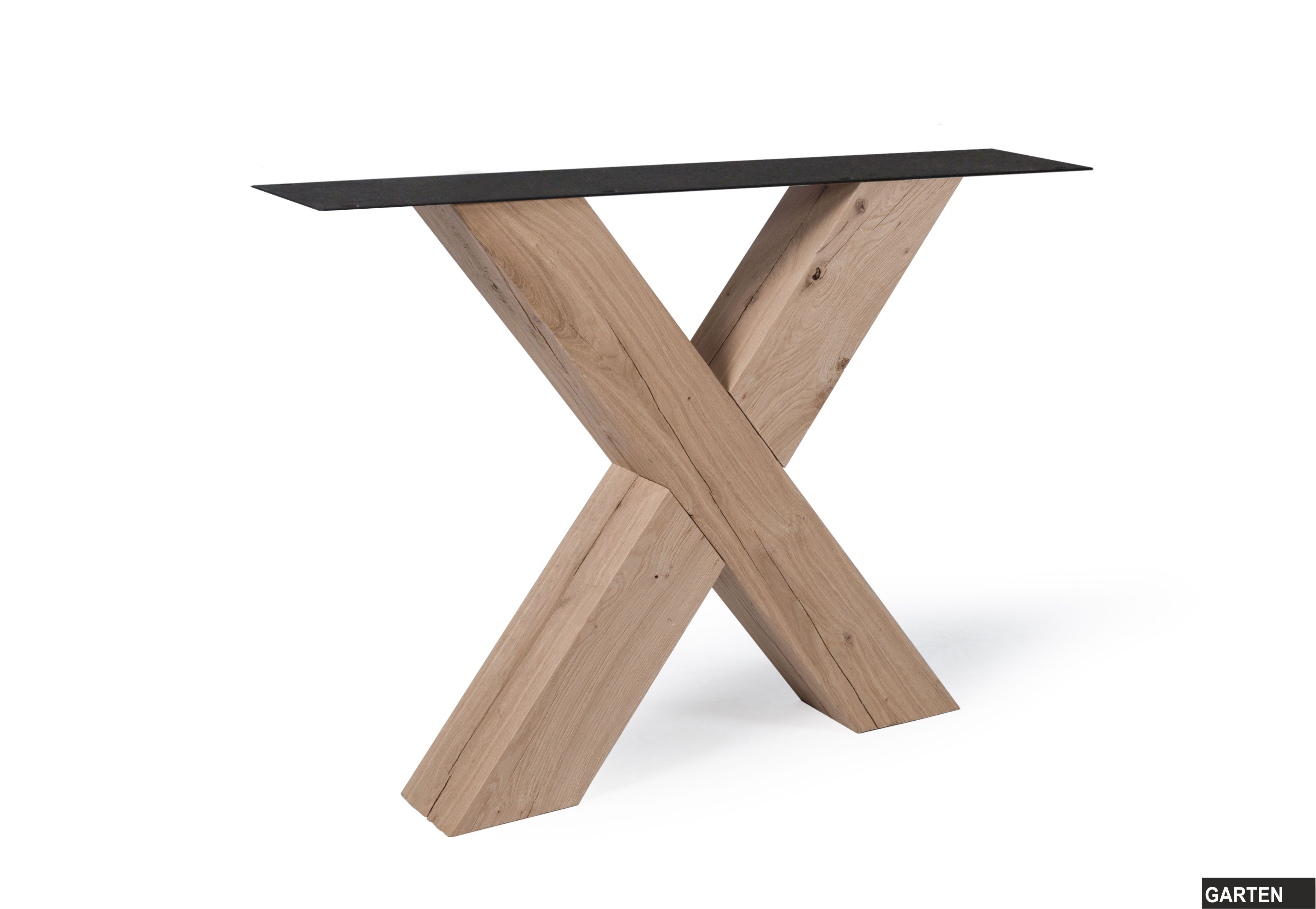 Untergestell für EichenTischplatten, Eiche X HolzWohnenGarten.de
