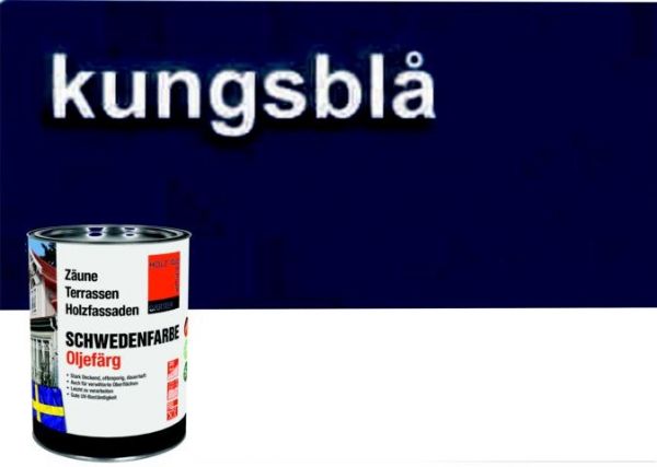 KÖNIGSBLAU / Schwedenfarbe Öljefärg / Holzdeckfarbe