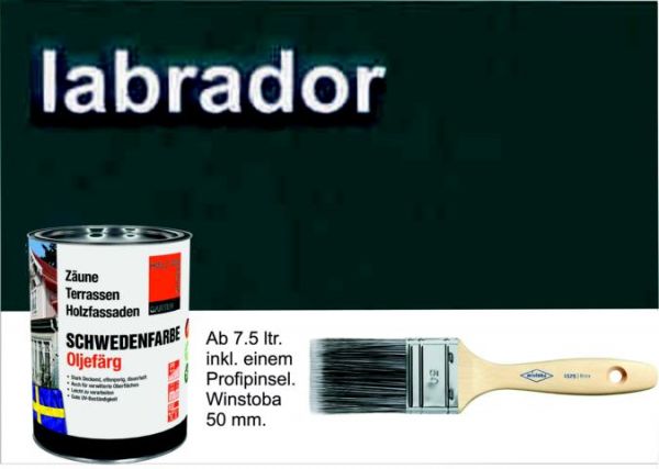 LABRADOR / Schwedenfarbe Öljefärg / Holzdeckfarbe