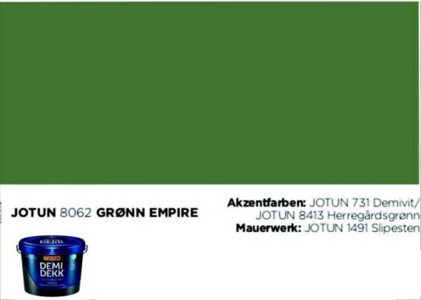 GRØN EMPIRE| Jotun DEMIDEKK Ultimate Täckfärg | Holzfarbe