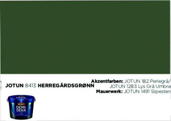 HERREGÄRDSGRØNN | Jotun DEMIDEKK Ultimate Täckfärg | Holzfarbe